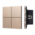 INTELLIGENT ARLIGHT Кнопочная панель KNX-304-23-IN Champagne (BUS, Frameless) (IARL, IP20 Металл, 2 года) Lednikoff