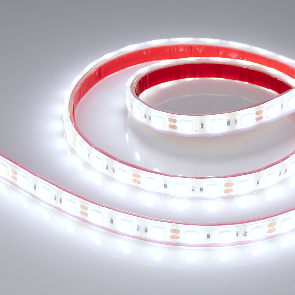 Светодиодная лента RTW 2-5000PGS 12V Cool 2x (5060, 300 LED, LUX) (Arlight, 14.4 Вт/м, IP67) Lednikoff