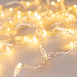 Светодиодная гирлянда ARD-STRING-CLASSIC-10000-CLEAR-100LED-FLASH Warm/Warm (230V, 7W) (Ardecoled, IP65)