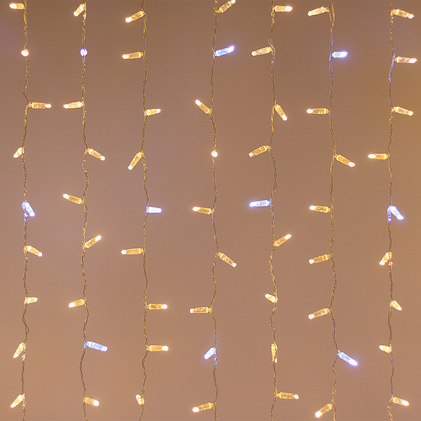 Светодиодная гирлянда ARD-CURTAIN-CLASSIC-2000x1500-CLEAR-360LED-BLINK Warm-White (230V, 60W) (Ardecoled, IP65) Lednikoff