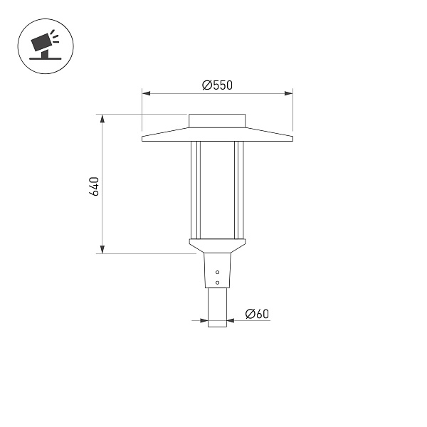 Светильник ALT-MASAR-50W Day4000 (BK, 130 deg, 230V) (Arlight, IP65 Металл, 5 лет) Lednikoff