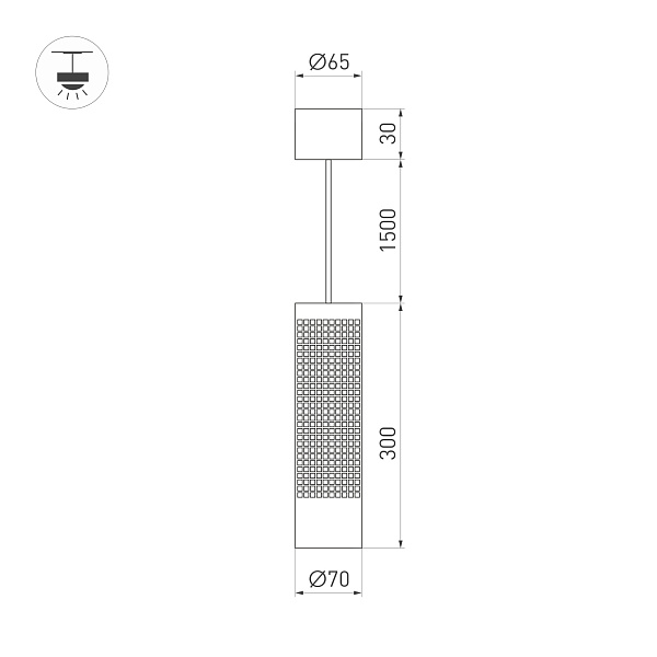 Светильник SP-SPICY-HANG-R70-13W Day4000 (GD, 50 deg, 230V) (Arlight, IP20 Металл, 3 года) Lednikoff