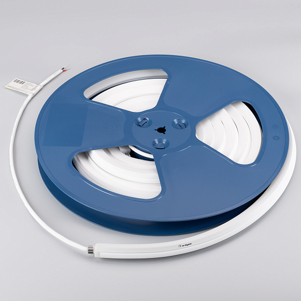 Светодиодная лента герметичная MOONLIGHT-3D-A168-15x15mm 24V White6000 (7.2 W/m, IP67, 2835, 5m, wire x1) (Arlight, Силикон)