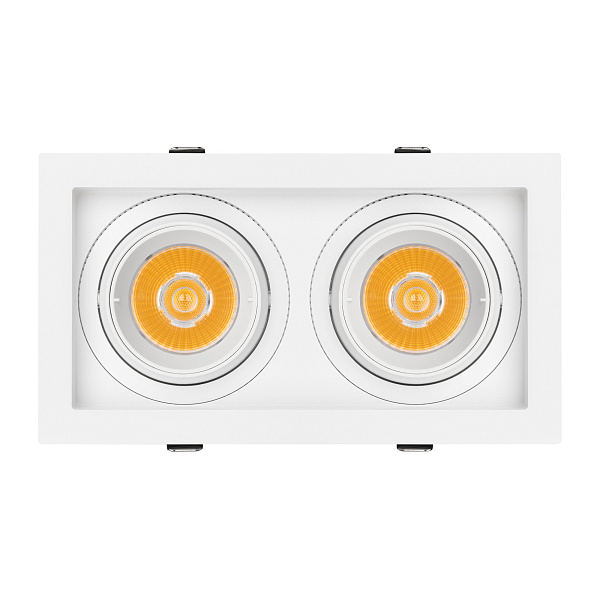 Светильник MS-VORTEX-BUILT-S210x117-2x20W Warm3000 (WH-WH, 20 deg, 230V) (Arlight, IP20 Металл, 5 лет) Lednikoff