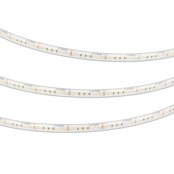Светодиодная лента герметичная RTW-PS-A140-12mm 24V Warm3000 (4-18 W/m, IP67, 5m) (Arlight, CRI>90) Lednikoff