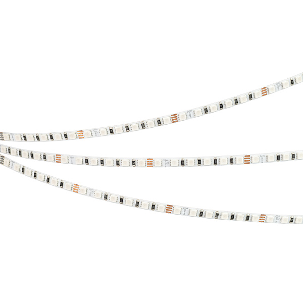 Светодиодная лента RT-G120-5mm 24V RGB (7.5 W/m, IP20, 3838, 5m) (Arlight, узкая) Lednikoff
