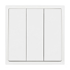 ARL NOBE Выключатель 3 кл софт-тач белый кварц SWT-MK03-SFPL-WH (250V, 10A) (Arlight, -) Lednikoff