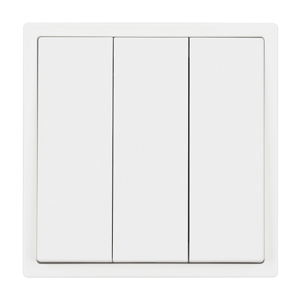 ARL NOBE Выключатель 3 кл софт-тач белый кварц SWT-MK03-SFPL-WH (250V, 10A) (Arlight, -) Lednikoff