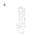 Светильник SP-BEADS-HANG-U-R130-10W Warm3000 (BK-GD, 275 deg, 230V) (Arlight, IP20 Металл, 5 лет) Lednikoff