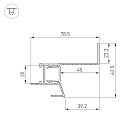Профиль СEIL-S18-SHADOW-SIDE-3000 BLACK (Arlight, Алюминий) Lednikoff
