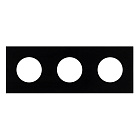 Рамка стеклянная FRM-GLARE-GC-3-BK (Arlight, -) Lednikoff