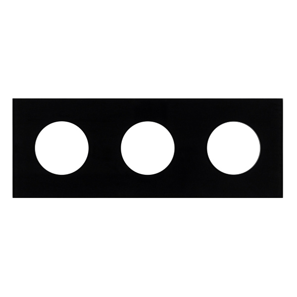 Рамка стеклянная FRM-GLARE-GC-3-BK (Arlight, -) Lednikoff