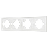 Рамка пластиковая FRM-TENDO-SFPL-4-WH (Arlight, Матовый белый)